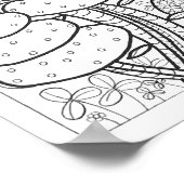 13x19 kleurend poster met een kikker (Hoek)