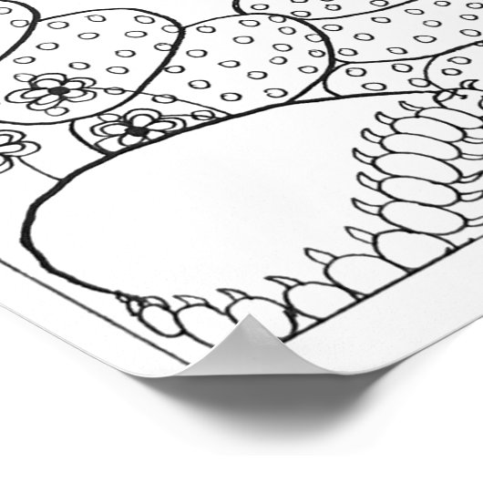 13x19 kleurstof poster met spin (Hoek)