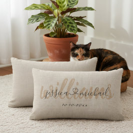 13x21 rustiek gepersonaliseerd bruiloft lumbaal ku kussen