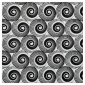 140216 Spirals - Zwart op wit Stof (Swatch)