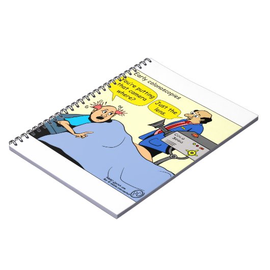 1406 Colonoscopie cartoon Notitieboek (Linkerzijde)