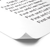 140-150 gasten 18 Tabellen horizontale stoelentabe Poster (Hoek)