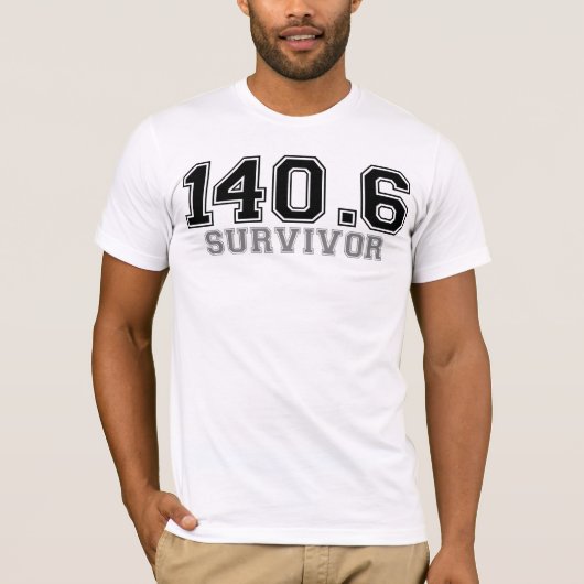 140.6 T-shirt voor overleving (Voorkant)