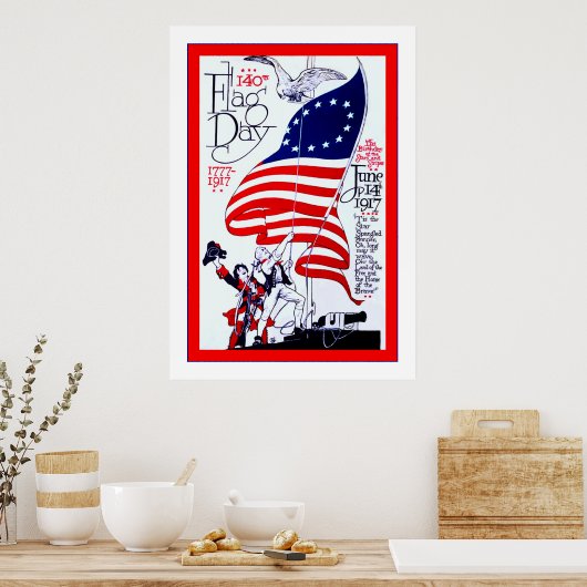 140e vlaggendag ~  Adverteren Poster (Keuken)