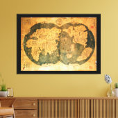 1418 Chinese Wereldkaart door Gavin Menzies Canvas Afdruk (Insitu (Woonkamer))