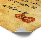 1418 Chinese Wereldkaart door Gavin Menzies Poster (Hoek)