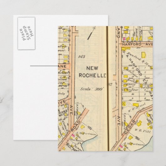 142143 Nieuwe Rochelle Briefkaart (Voorkant / Achterkant)