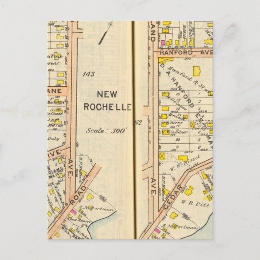 142143 Nieuwe Rochelle Briefkaart (Voorkant)