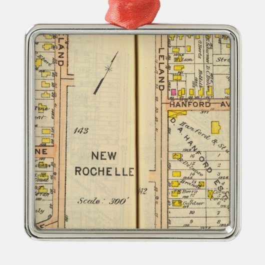142143 Nieuwe Rochelle Metalen Ornament (Voorkant)