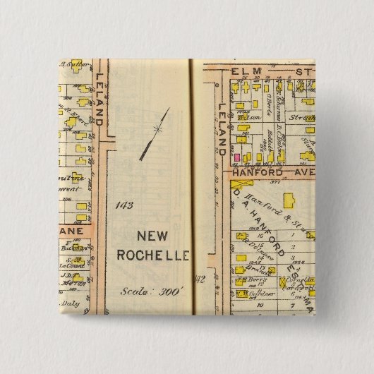 142143 Nieuwe Rochelle Vierkante Button 5,1 Cm (Voorkant)