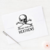 1435899991_L, STEUN UW LOKALE, HEATHENE RONDE STICKER (Envelop)