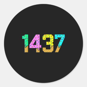 1437 Ik Hou Voor Altijd Van Jou Meme Zoete Ijs Val Ronde Sticker