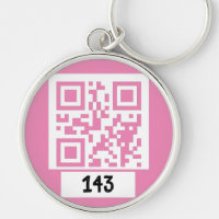 143 geheim QR codebericht, decodeer het, zeg het.