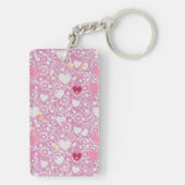 143 geheim QR codebericht, decodeer het, zeg het.  Sleutelhanger (achterkant)