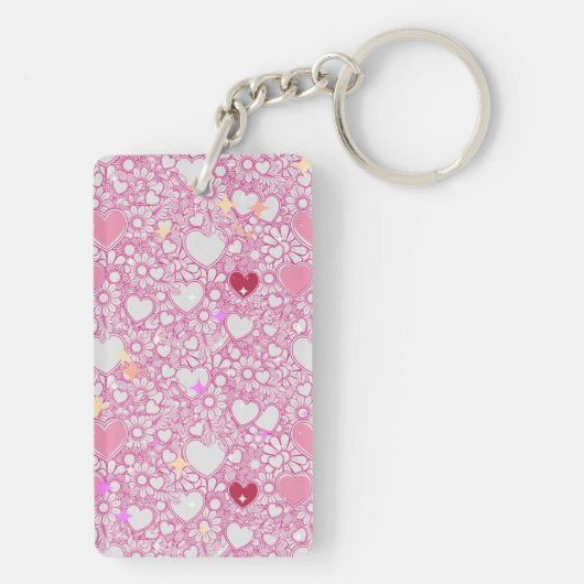 143 geheim QR codebericht, decodeer het, zeg het.  Sleutelhanger (achterkant)