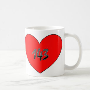 143 Hart waar ik van hou Koffiemok