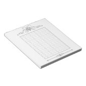 144字：飾り原稿用紙＜灰＞[gr01]  notitieblok (Schuin)