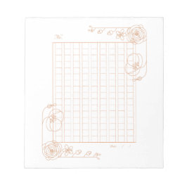 144字：飾り原稿用紙＜茶＞[ch01] notitieblok