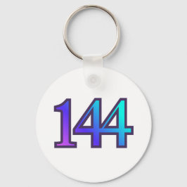 144 Angel Number Confirmation Sleutelhanger