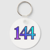 144 Engelnummer Bevestiging Sleutelhanger (Voorkant)