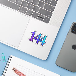 144 Engelnummer Bevestiging Sticker