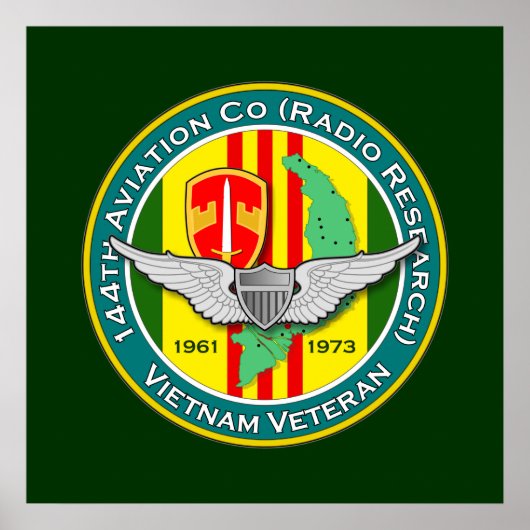 144e AVN RR 3 - ASA Vietnam Poster (Voorkant)