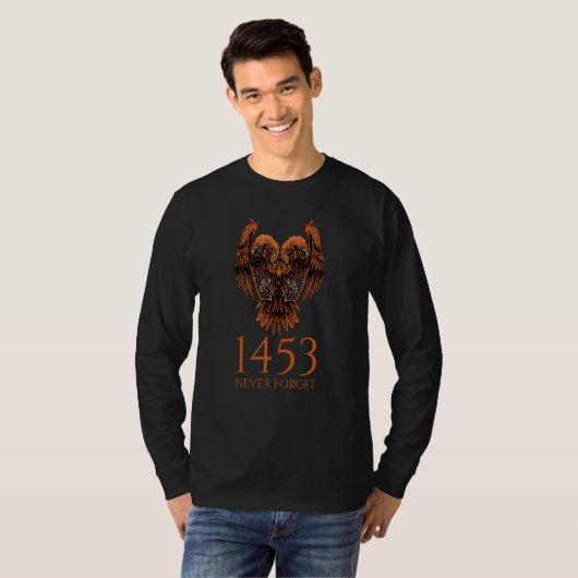 1453 Never Forget - Byzantine Empire - Medieval Hi T-shirt (Voorkant volledig)