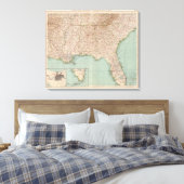 14546 Ark, Tenn, La, Miss, Fla, Ala, Ga, SC Canvas Afdruk (Insitu (Slaapkamer))