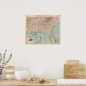 14546 Ark, Tenn, La, Miss, Fla, Ala, Ga, SC Poster (Keuken)