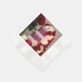 1458 - Trouwtaart, boeket, ringen en sluier Servet (Hoek)