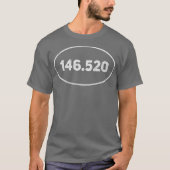146520 MHz National Simplex Frequency Ham Radio T-shirt (Voorkant)
