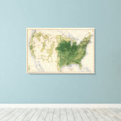 146 Swine/sq mile Canvas Afdruk (Insitu (Houten vloer))
