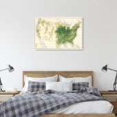 146 Swine/sq mile Canvas Afdruk (Insitu (Slaapkamer))