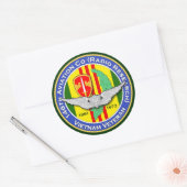 146e AVN RR 2b - ASA Vietnam Ronde Sticker (Envelop)