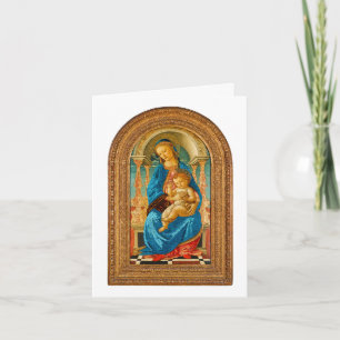 1470 Botticelli Madonna en Kind op Troon Kaart