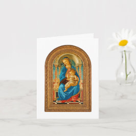 1470 Botticelli Madonna met kind op troon Kaart