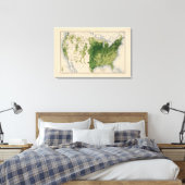 147 Neat beef/vierkante mijl Canvas Afdruk (Insitu (Slaapkamer))