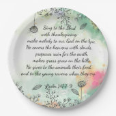 147 psalm papieren bordje (Voorkant)