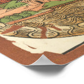 1480 Poster Wereldkaart van houtsnijhout (Hoek)