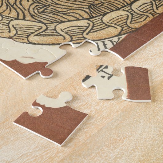 1480 Woodcut Wereldkaart Legpuzzel (Zijkant)