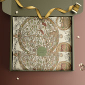 1480 Woodcut Wereldkaart Weefpapier Tissuepapier