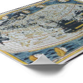 1482 Oudere Wereldkaart Poster (Hoek)