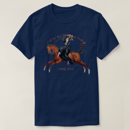 148e Belmont Stakes 2016 Horse Racing T-shirt (Design voorkant)