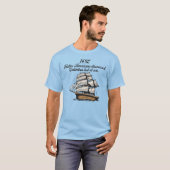 1492 Columbus ontdekt verloren bij zee T-shirt (Voorkant volledig)