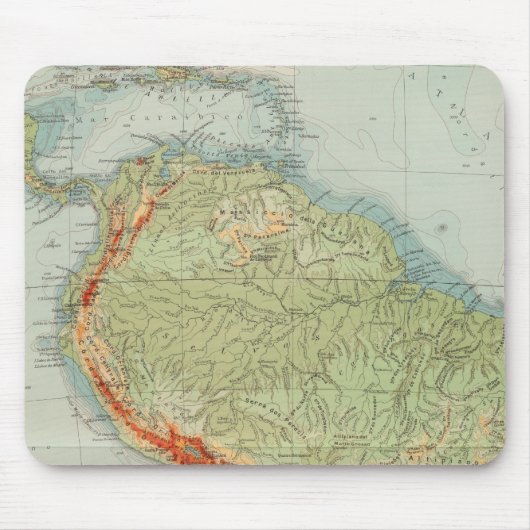 14950 South America Physical Muismat (Voorkant)