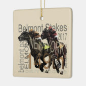 149e Belmont Stakes Thoroughbred Horse Racing Keramisch Ornament (Links)