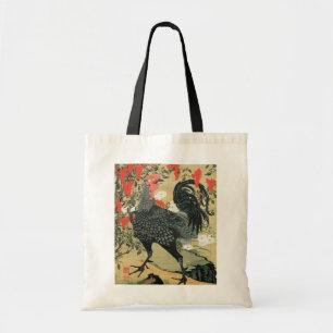14. 南 雄 図, 若 冲 Rooster, Jakuchu Tote Bag