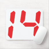 14 14 uur digitale alarmklok muismat (Met muis)