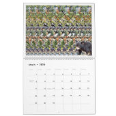 14,25-inch brede internationale Magic Eye-kalender Kalender (Mar 2026)