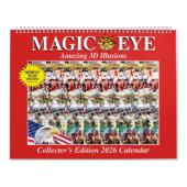 14,25-inch brede internationale Magic Eye-kalender Kalender (Hoes)